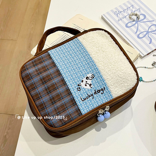 化妆包女2025新款便携化妆箱旅行化妆刷袋大容量化妆品收纳包高端