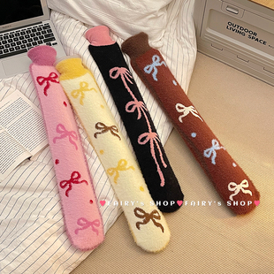 毛绒长条热水袋暖手大姨妈热敷肚子注水式 宿舍暖水袋 灌水2024新款