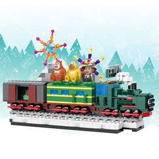 方特熊出没积高联名回忆篇系列颗粒积木益智玩具礼盒装送朋友正版