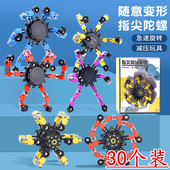 指尖陀螺可变形旋转机器人儿童机械玩具黑科技手指间螺旋男孩减压