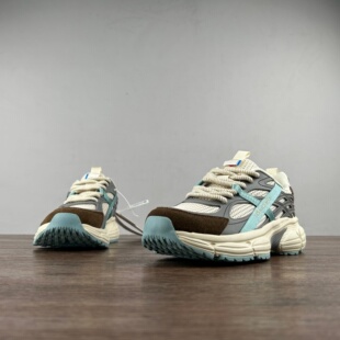 牛货！瑞士外贸单 情侣秋冬户外越野跑鞋男真皮老爹鞋耐磨慢跑鞋