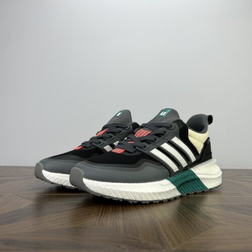 柜货！外贸 男爆米花城市跑步鞋三道杠超轻弹缓震马拉松跑鞋百搭