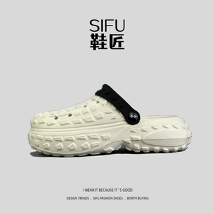 外穿防滑轮胎底包头沙滩涉水凉鞋 小瑕疵捡漏 洞洞鞋 男夏季 外贸