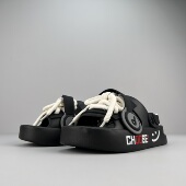 外穿eva一字拖凉拖鞋 透气拖鞋 小众百搭 黑色耳机男女夏季 稀缺好货