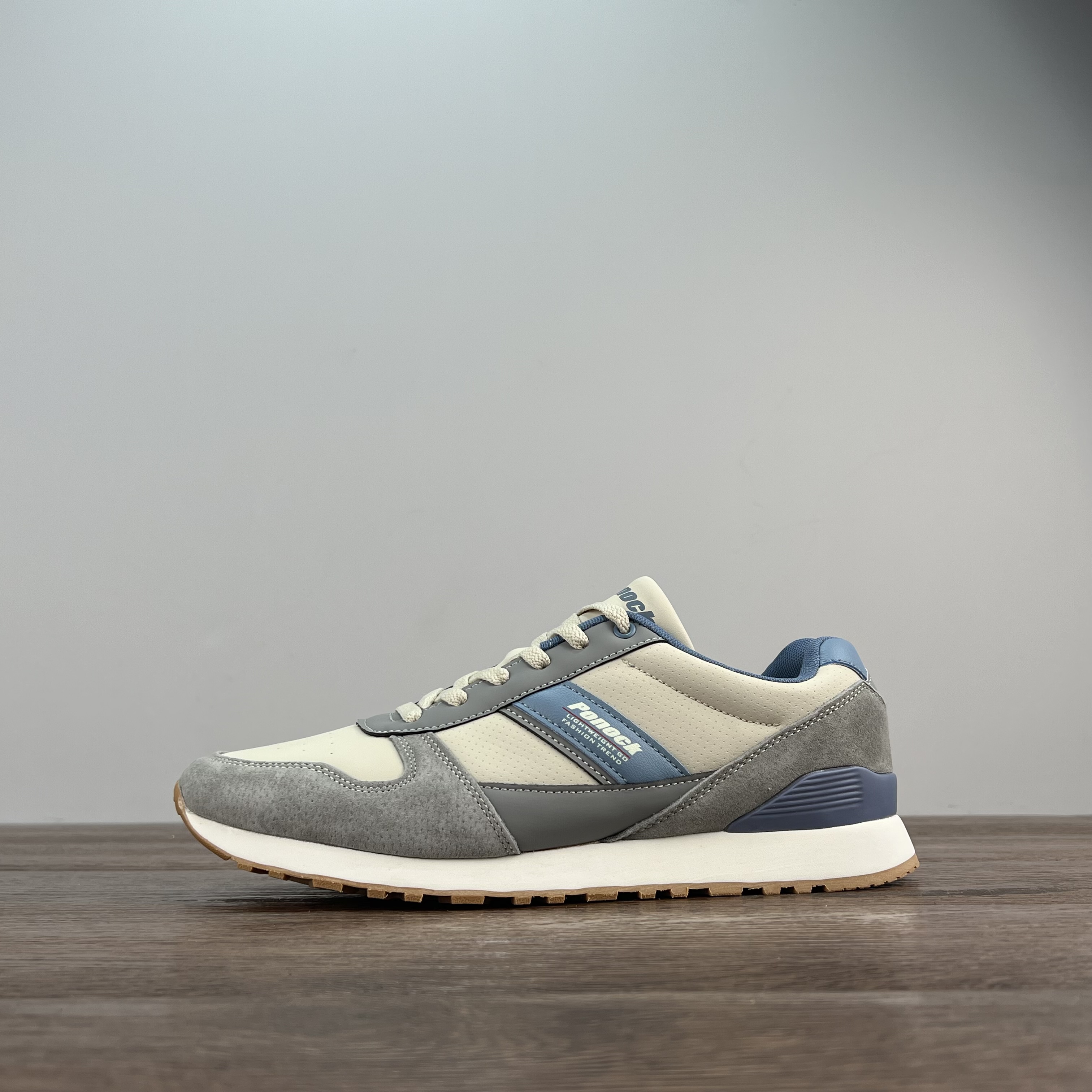 柜货 稀缺外贸 秋冬男士真皮复古运动休闲鞋简约百搭阿甘鞋慢跑鞋