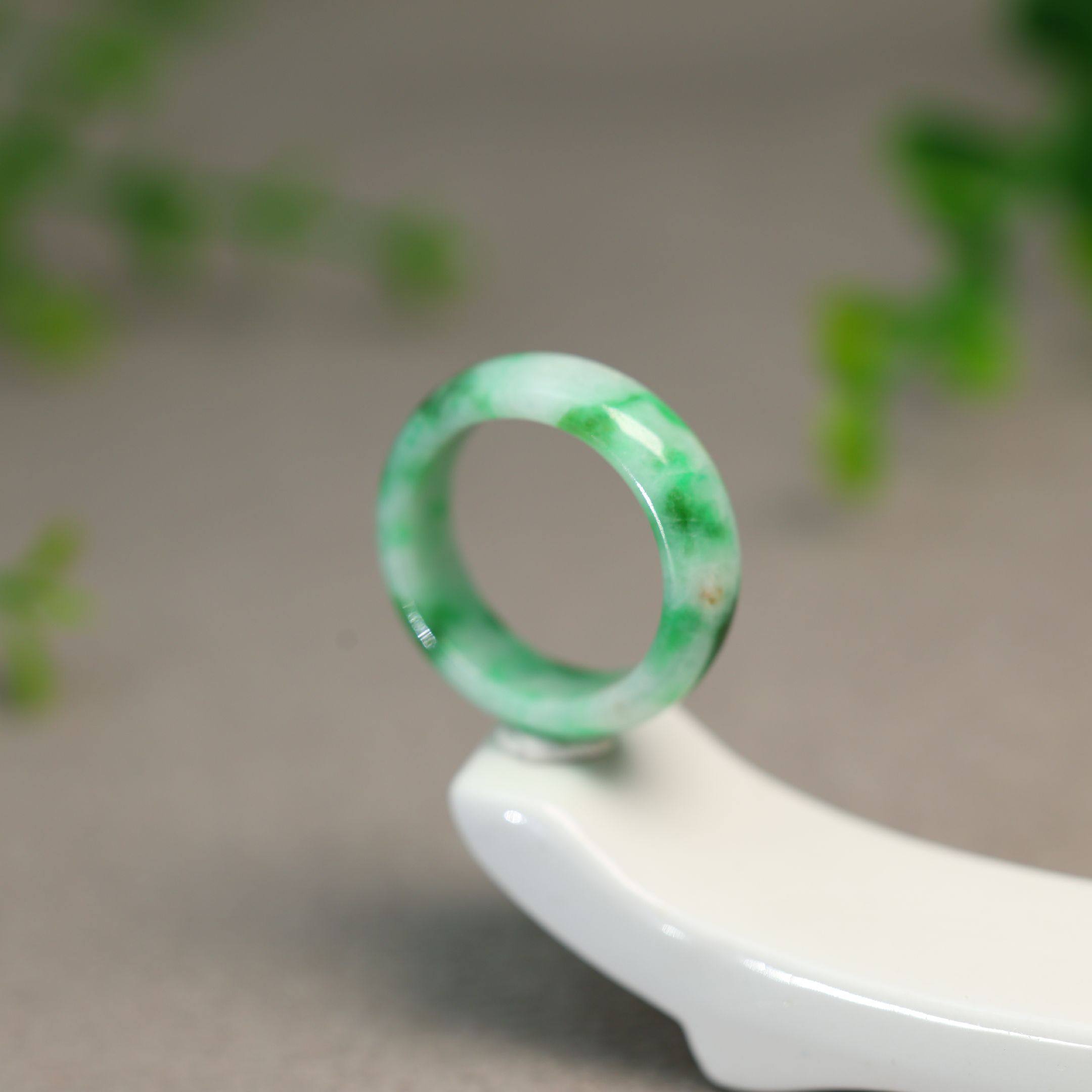 #D142飘辣绿缅甸天然A货翡翠戒指指环,珠宝/钻石/翡翠,戒指/指环,淘宝优惠券,粉丝福利购,淘宝优惠卷