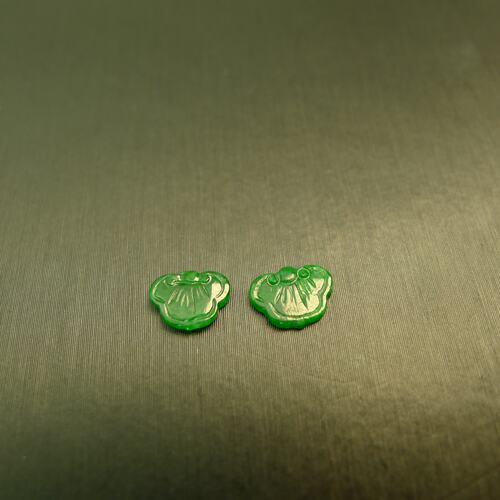满绿缅甸天然A货翡翠如意头
