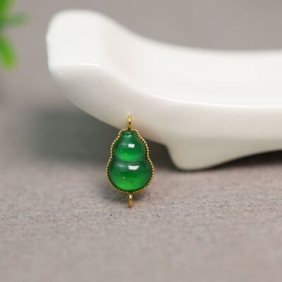 冰绿满绿天然A货翡翠葫芦