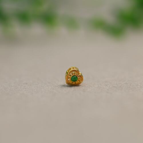 天然A货翡翠蛋面爱心配珠