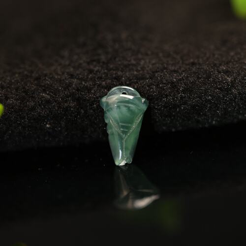 天然A货翡翠知了玉蝉小吊坠