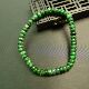 B340 一串满绿天然A货翡翠算盘珠子手串手链