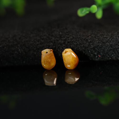 天然A货黄翡翡翠福袋小吊坠