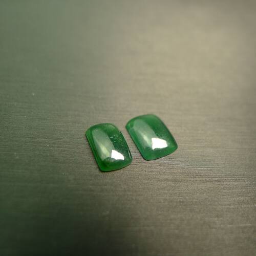 冰种满绿天然A货翡翠马鞍形戒面