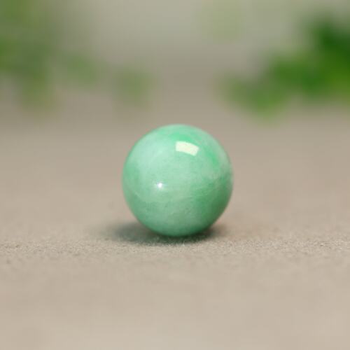 翡翠珠子17MM素面大圆珠