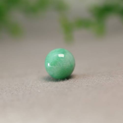 绿色缅甸天然A货翡翠素面珠子