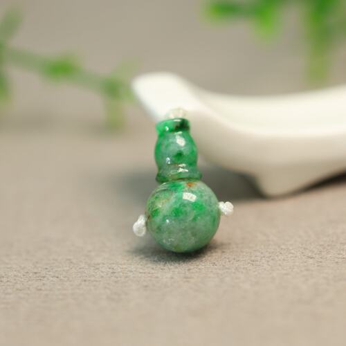 缅甸天然A货翡翠素面三通佛头