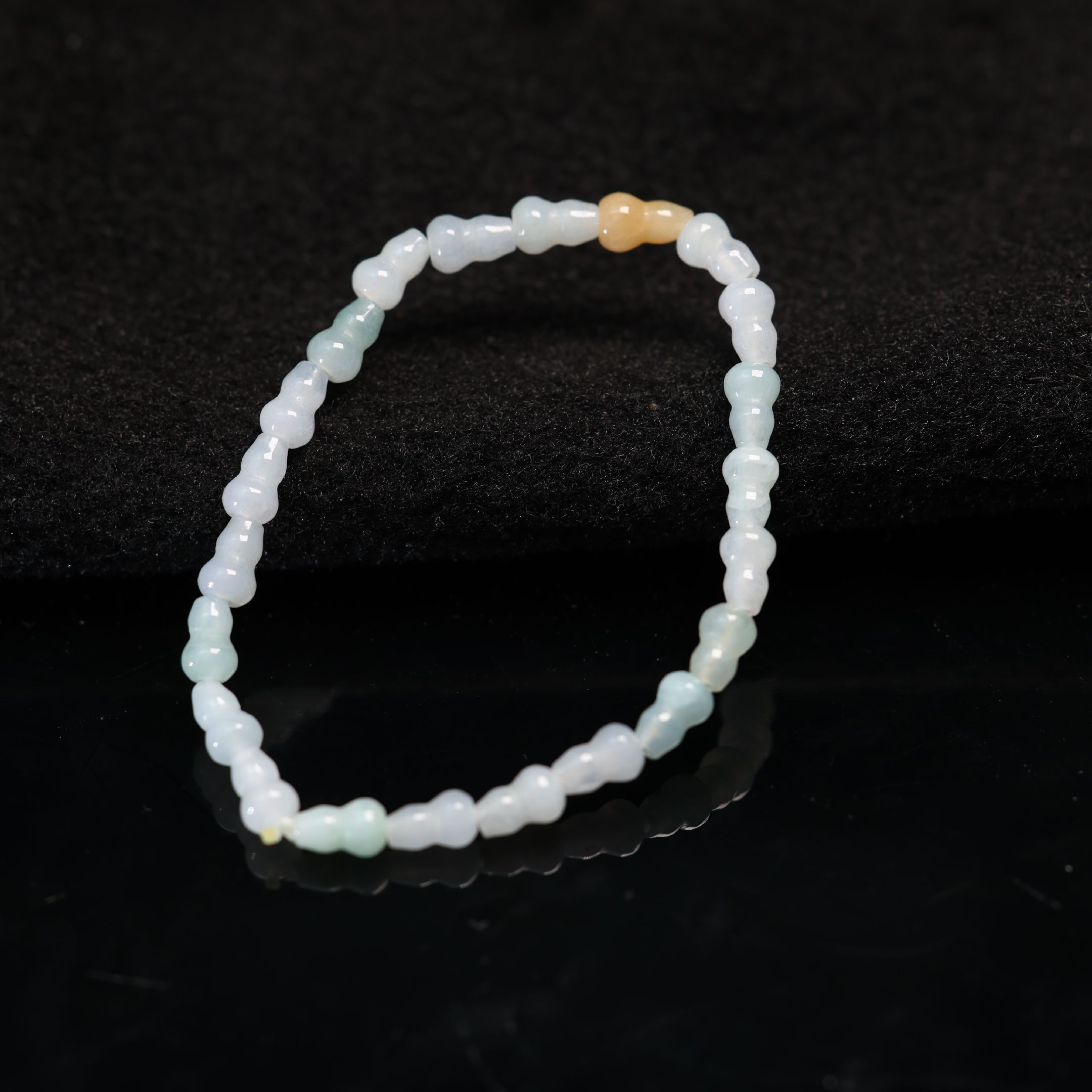 缅甸天然A货翡翠葫芦手链