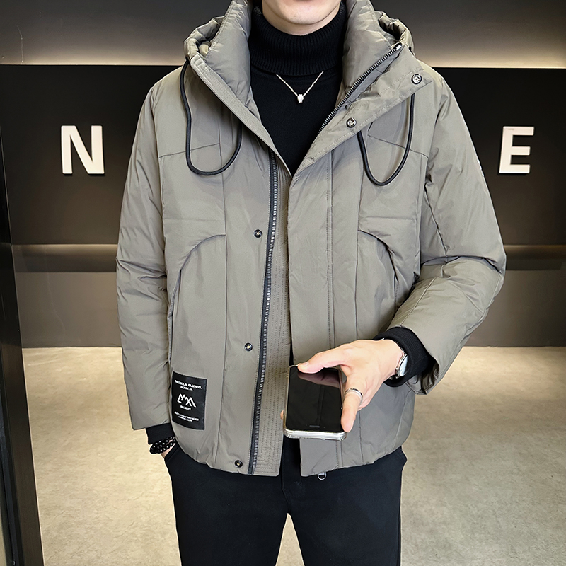 雷迪波尔官方冬季新款痞帅连帽棉衣外套男士潮牌工装短款加厚保暖