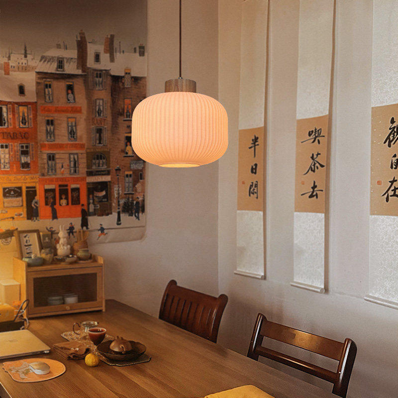 日式慵懒风吊灯民宿新中式复古茶室设计师卧室禅意灯具侘寂餐厅灯