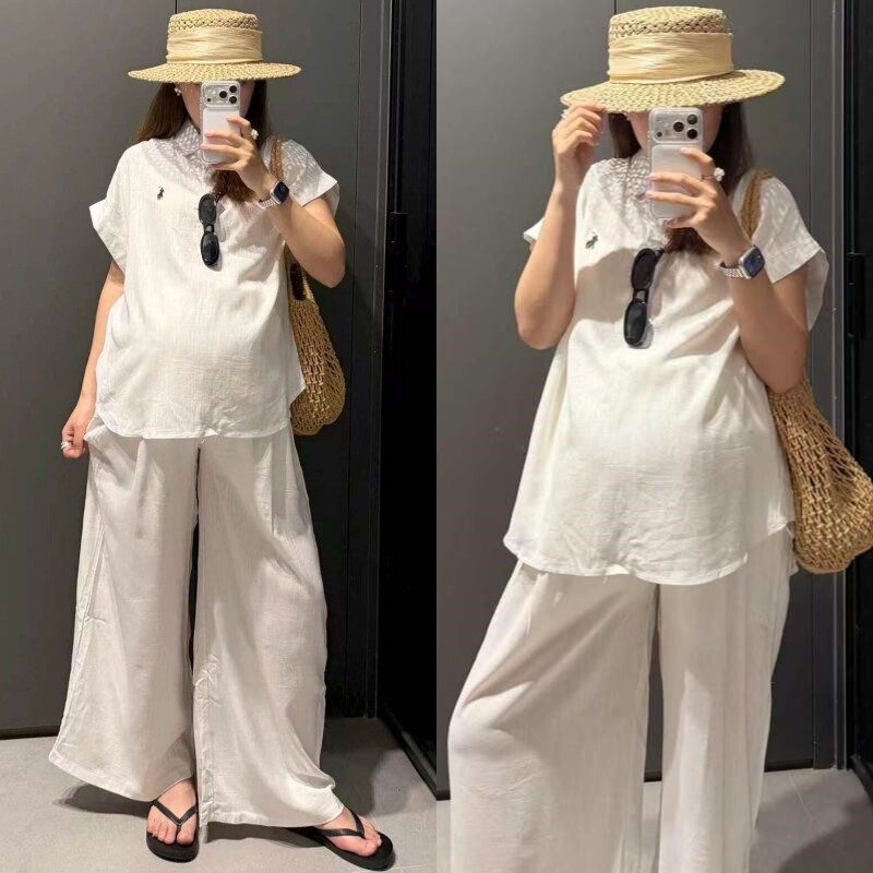 夏季孕妇套装新款时尚简约