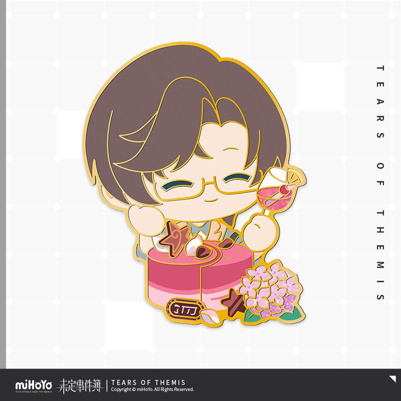 【米哈游/未定事件簿】予爱未名系列 左然生日金属徽章 miHoYo