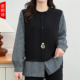 女装 新款 气质休闲假两件格子长袖 大码 衬衫 胖mm春装 2026别致小衫 韩