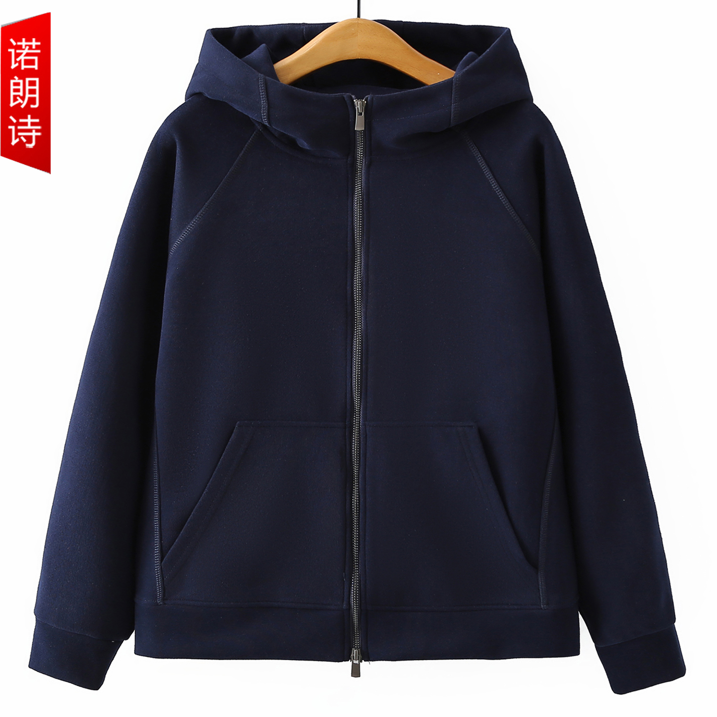 大码女装时尚运动休闲连帽外套潮