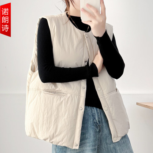 大码女装200斤胖mm夹棉保暖马甲