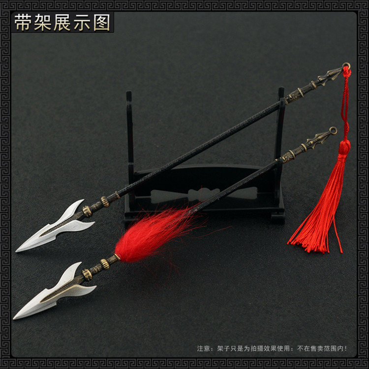 古代金属冷兵器 西楚霸王项羽霸王枪合金武器模型玩具手办小摆件