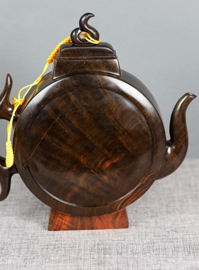 交趾黄檀纯手工制作茶壶钟壶