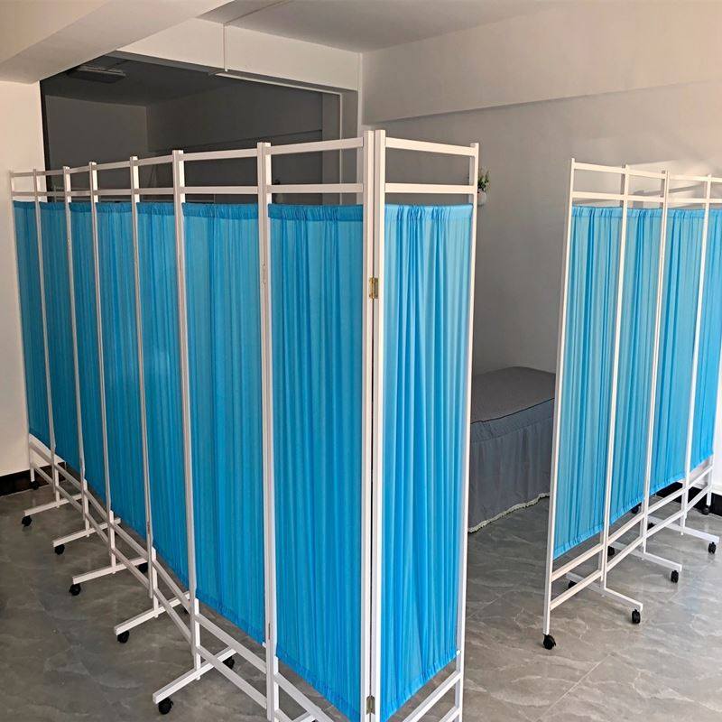 医用屏风简易隔离区床边间隔帘孕检室遮挡屏风检查室加厚可折叠