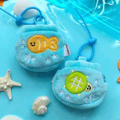 雨过山原创鱼缸毛绒耳机包挂件