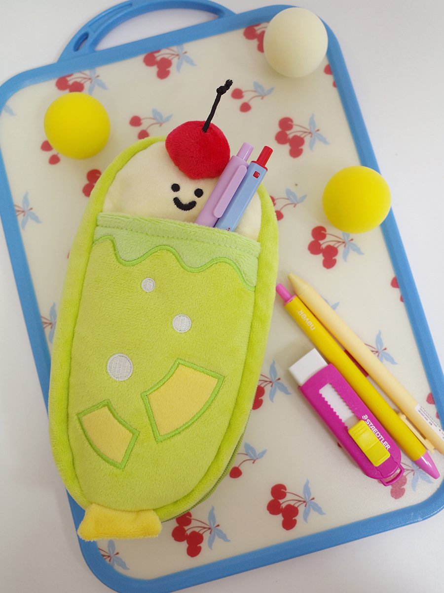 雨过山原创毛绒冰激凌苏打笔袋