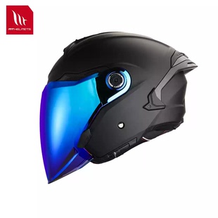 西班牙MT头盔原装镜片原厂配件星际半盔专用镜片底座日夜通用