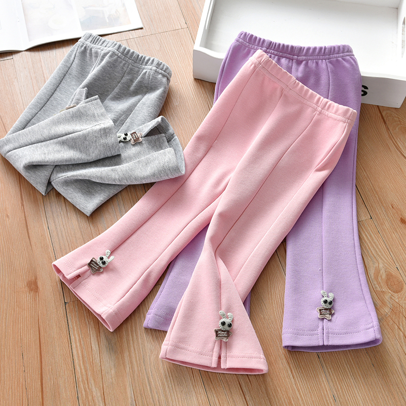 打底裤春秋款纯棉中腰小女孩