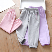 儿童装 洋气春装 运动裤 女童裤 休闲卫裤 2026新款 女宝宝长裤 子春秋款