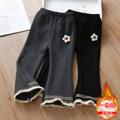 秋冬一体绒薄绒4岁5儿童裤 长裤 子 外穿春秋女孩冬季 女童加绒打底裤