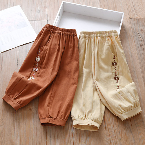 纯棉春秋款爱妮萌萌九分裤