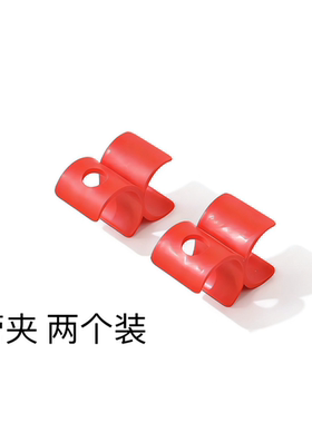 攀爬架管夹两个装，红色/灰色，攀爬架配件