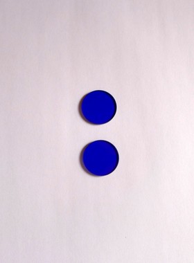 QB24 410nm带通滤光片 蓝色滤光片 350-600nm波段 Φ8*1.5mm