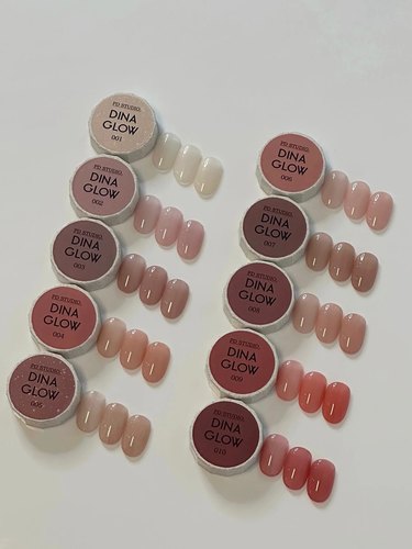 Dina Glow联名PD STUDIO联名新品万能裸色透色半熟系列罐装甲油胶