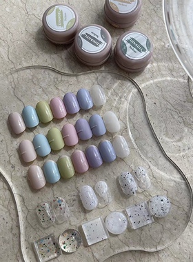 Dina罐装素材胶美甲甲油胶美甲店专用新款网红流行色高端蛋壳胶