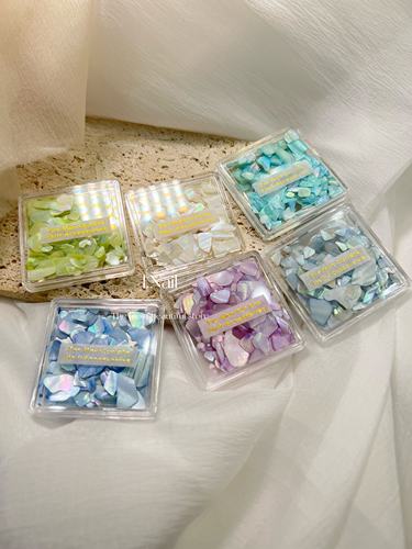 I.Nail甄选超仙!实物更美 特调细闪极光贝壳片美甲珠光贝壳碎片