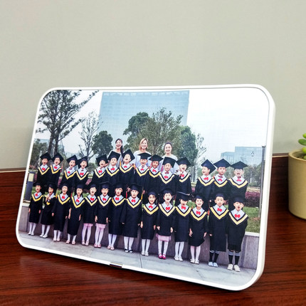 幼儿园毕业照集体照大合影会议合照相框摆台挂墙洗照片定制装裱