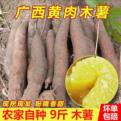 去皮冰冻黄肉木薯现货现发
