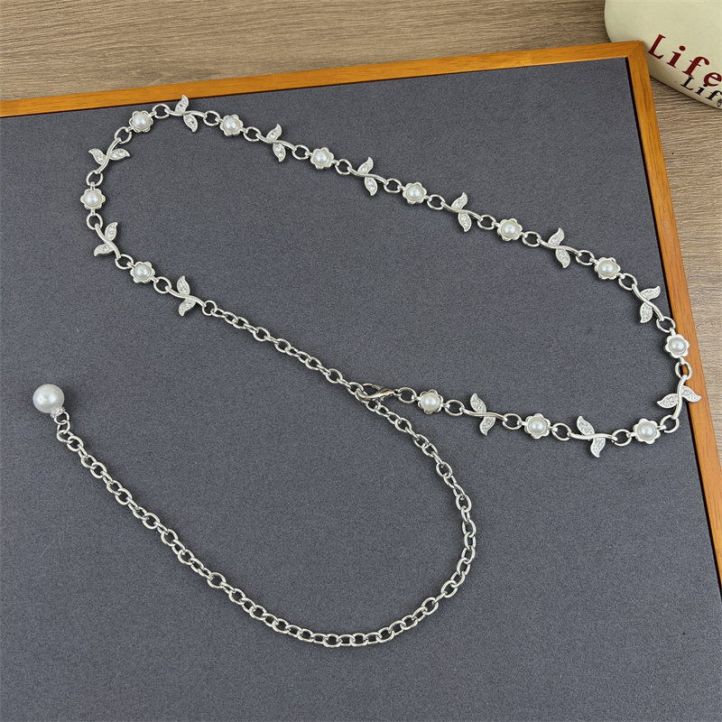 法式金属腰带女配裙子2026新款装饰连衣裙牛仔裤水钻腰链配饰百搭