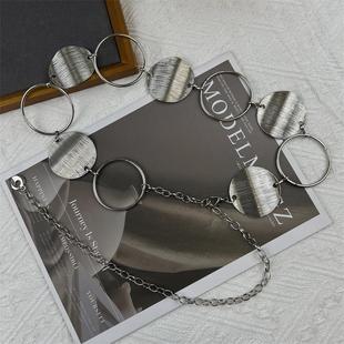 金属腰链配饰女配裙子装饰毛衣连衣裙牛仔裤圆环链条腰带2025新款