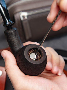 oneleather 一皮 烟斗压棒 316不锈钢压杆 压碎棒 压烟棒 压斗棒