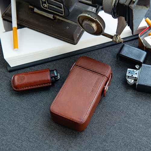 Коробка с кожей OneLeather 20 Deoxy Leather Cowhide Men's High -End Jinzhongzhongzhong Обложка поддержки