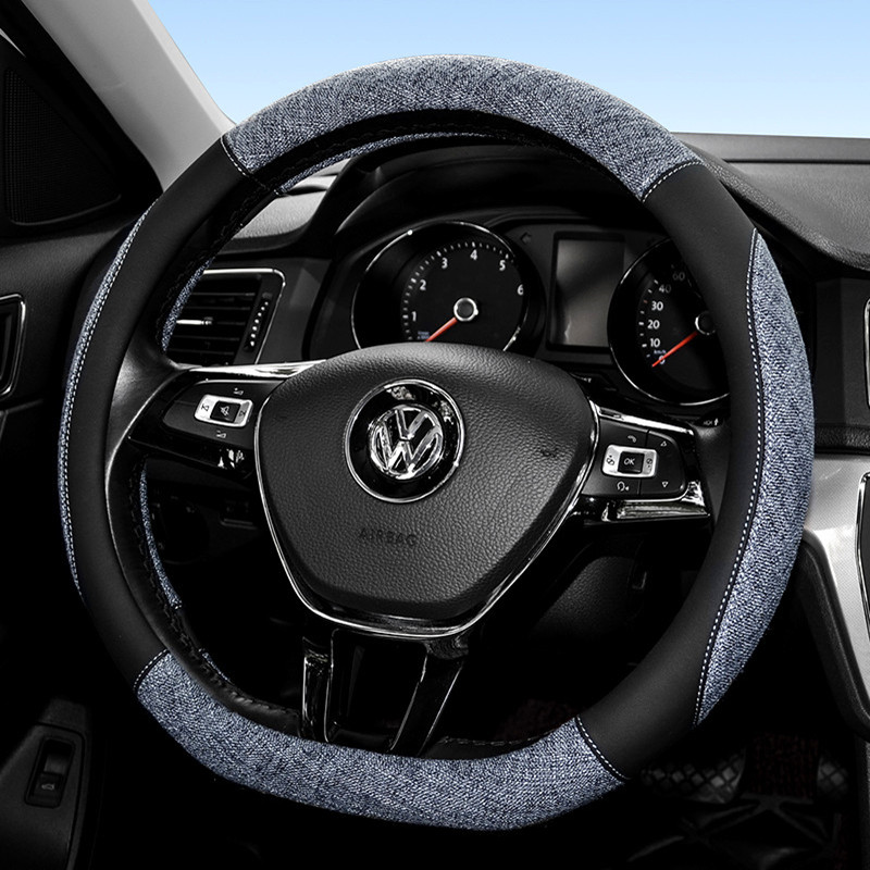 大众速腾朗逸迈腾途观帕萨特宝来polo捷达高尔夫四季通用方向盘套